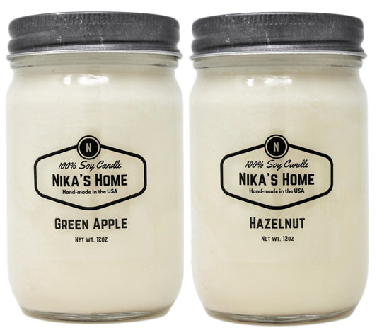 Growing the product line by two delightful scents: Green Apple and Hazelnut.